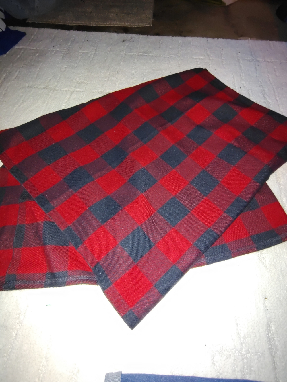 Pendleton Red and Navy Buffalo Check Throw Blanket